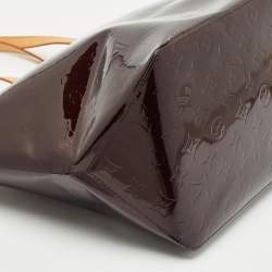 Pre Owned Louis Vuitton Amarante Monogram Vernis Bellevue GM Bag