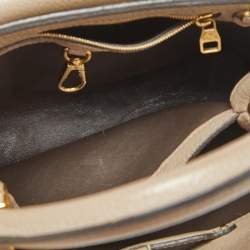 Pre Owned Louis Vuitton Beige Taurillon Leather Capucines BB Bag