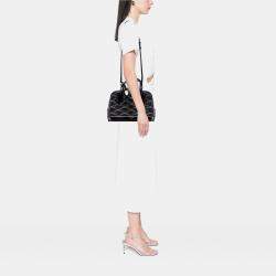 Pre Owned Louis Vuitton Black Quilted Lambskin Malletage Dora PM