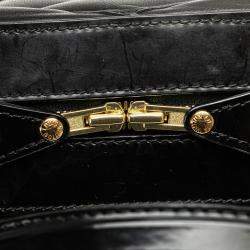 Pre Owned Louis Vuitton Black Quilted Lambskin Malletage Dora PM