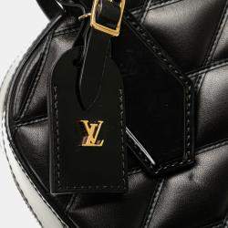 Pre Owned Louis Vuitton Black Quilted Lambskin Malletage Dora PM