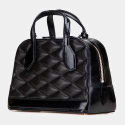 Pre Owned Louis Vuitton Black Quilted Lambskin Malletage Dora PM