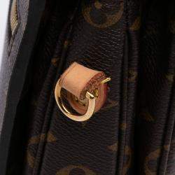 Pre Owned Louis Vuitton Brown Monogram Pochette Metis