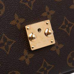 Pre Owned Louis Vuitton Brown Monogram Pochette Metis