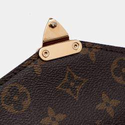 Pre Owned Louis Vuitton Brown Monogram Pochette Metis