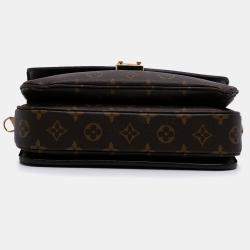 Pre Owned Louis Vuitton Brown Monogram Pochette Metis