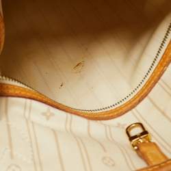 Pre Owned Louis Vuitton Damier Azur Canvas Neverfull MM Bag