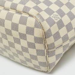 Pre Owned Louis Vuitton Damier Azur Canvas Neverfull MM Bag