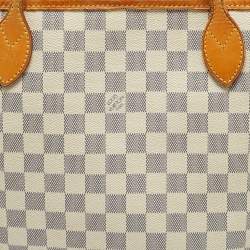Pre Owned Louis Vuitton Damier Azur Canvas Neverfull MM Bag
