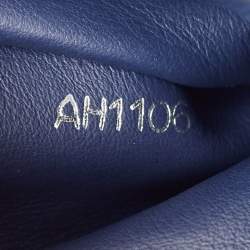 Pre Owned Louis Vuitton Navy Blue/Beige Leather and Python Capucines BB Bag