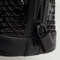 Pre Owned Louis Vuitton Monogram Lace Patent Leather Alma BB Bag