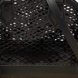 Pre Owned Louis Vuitton Monogram Lace Patent Leather Alma BB Bag