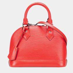 Pre Owned Louis Vuitton Red Epi Alma BB