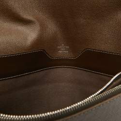Pre Owned Louis Vuitton Brown Taiga Leather Minuto Portfolio Case