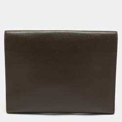 Pre Owned Louis Vuitton Brown Taiga Leather Minuto Portfolio Case