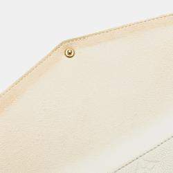 Pre Owned Louis Vuitton White Monogram Empreinte Twice