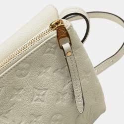 Pre Owned Louis Vuitton White Monogram Empreinte Twice