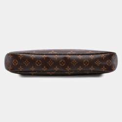 Pre Owned Louis Vuitton Brown Monogram Multi Pochette Accessoires