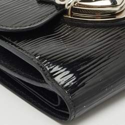 Pre Owned Louis Vuitton Black Electric Epi Leather Joey Wallet