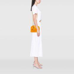 Pre Owned Louis Vuitton Yellow Monogram Vernis Alma BB Handbag
