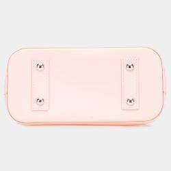 Pre Owned Louis Vuitton Pink Monogram Vernis Jungle Dots Alma BB Handbag