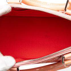 Pre Owned Louis Vuitton Pink Monogram Vernis Jungle Dots Alma BB Handbag