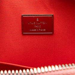 Pre Owned Louis Vuitton Pink Monogram Vernis Jungle Dots Alma BB Handbag