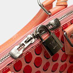 Pre Owned Louis Vuitton Pink Monogram Vernis Jungle Dots Alma BB Handbag