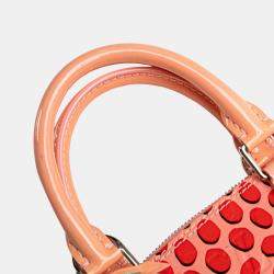Pre Owned Louis Vuitton Pink Monogram Vernis Jungle Dots Alma BB Handbag