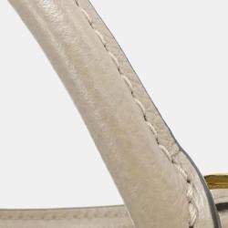 Pre Owned Louis Vuitton Petit Palais PM Tourterelle Bicolor Monogram Empreinte Leather Tote Bag