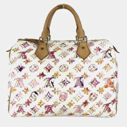 Pre Owned Louis Vuitton Speedy 30 Monogram Watercolor Canvas Boston Bag