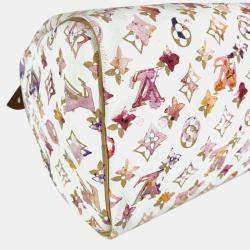 Pre Owned Louis Vuitton Speedy 30 Monogram Watercolor Canvas Boston Bag