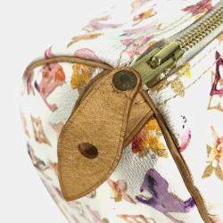 Pre Owned Louis Vuitton Speedy 30 Monogram Watercolor Canvas Boston Bag