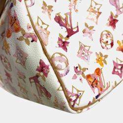 Pre Owned Louis Vuitton Speedy 30 Monogram Watercolor Canvas Boston Bag