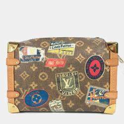 Pre Owned Louis Vuitton Side Trunk MM Monogram Canvas and Leather Crossbody Bag
