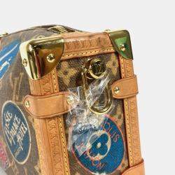 Pre Owned Louis Vuitton Side Trunk MM Monogram Canvas and Leather Crossbody Bag