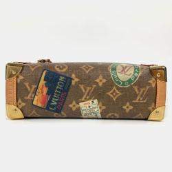 Pre Owned Louis Vuitton Side Trunk MM Monogram Canvas and Leather Crossbody Bag