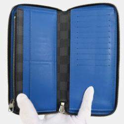 Pre Owned Louis Vuitton Zippy Vertical Damier Canvas Wallet