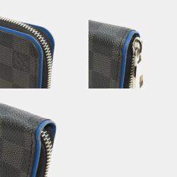 Pre Owned Louis Vuitton Zippy Vertical Damier Canvas Wallet