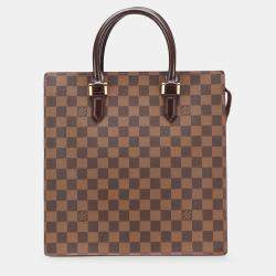 Pre Owned Louis Vuitton Brown Damier Ebene Venice Sac Plat Tote