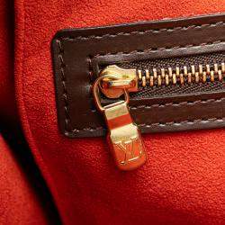 Pre Owned Louis Vuitton Brown Damier Ebene Venice Sac Plat Tote