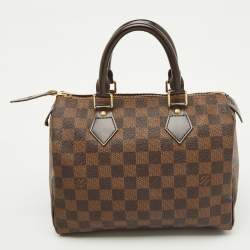 Pre Owned Louis Vuitton Damier Ebene Canvas Speedy 25 Bag