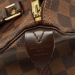 Pre Owned Louis Vuitton Damier Ebene Canvas Speedy 25 Bag