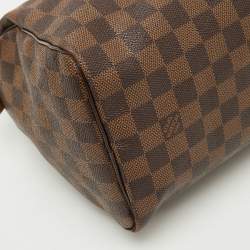 Pre Owned Louis Vuitton Damier Ebene Canvas Speedy 25 Bag