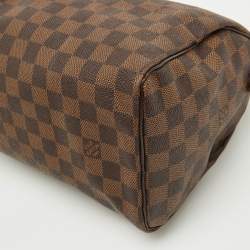 Pre Owned Louis Vuitton Damier Ebene Canvas Speedy 25 Bag