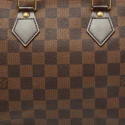 Pre Owned Louis Vuitton Damier Ebene Canvas Speedy 25 Bag