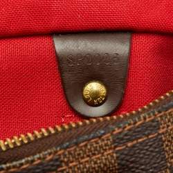 Pre Owned Louis Vuitton Damier Ebene Canvas Speedy 25 Bag