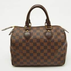 Pre Owned Louis Vuitton Damier Ebene Canvas Speedy 25 Bag