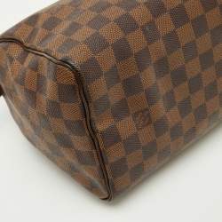 Pre Owned Louis Vuitton Damier Ebene Canvas Speedy 25 Bag