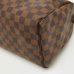 Pre Owned Louis Vuitton Damier Ebene Canvas Speedy 25 Bag